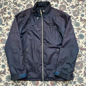Men's Blue & Purple Micro-Pattern Windbreaker Jacket